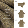 Fitwarm Thermal Knitted Dog Sweater Doggy Winter Coat Pet Clothes Doggie Turtleneck Jacket Puppy Outfits Cat Sweatsuit Sage Green Large