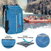 Piscifun Dry Bag Waterproof, Floating Dry Backpack, Lightweight Waterproof Dry Bag with Waist Pouch and Phone Case for Kayaking, Camping, Beach, Boating & Swimming for Men & Women Light Blue 20L