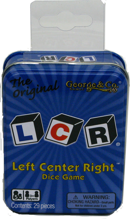 LCR® Left Center Right Dice Game - Blue Tin