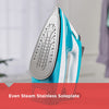 BLACK+DECKER IR16X One-Step Garment Steam Iron with Stainless Nonstick Soleplate, One Size, Turquoise
