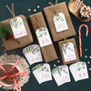 Beautiful Christmas Gift Tags - 48 Quality Craft Labels with Rope for Personalizing Your Holiday Presents - Spread Joy and Cheer with These Festive Christmas Name Tag Stickers