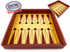 Matty's Toy Stop Exclusive Deluxe 10-in-1 Chess, Checkers, Tic Tac Toe, Backgammon, Mill, Roll Em, Insanity, Chinese Checkers, Mancala & Pick-Up Sticks Wooden Cabinet Game Set