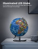 Waldauge Illuminated World Globe with Stand, 9