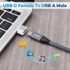Basesailor USB to USB C Adapter 3 Pack,Zinc Alloy Type C Female to A Male Charger Block-Converter for iPhone 12 13 14 15 Pro Max Plus,Airpods,iPad 8 9 10 Air 5 6,Samsung Galaxy S23 A54,Car,Apple Watch