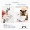 Catit PIXI Cat Drinking Fountain Filter, Replacement Triple Action Water Filter, 6-Pack, White