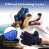 DuDu Bear 2024 Upgrade Pet Grooming Gloves Gentle Shedding Dog Washing Gloves Efficient Pets Hair Remove Cat Gloves for Grooming Dog Bathing Gloves-1 Pair