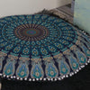 Popular Handicrafts Floor Pillow Cushion Cover - Hippie Mandala Cushion Cover Large Cotton - Pouf Cover Round Bohemian Yoga Decor, 32