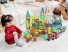 FAXADELLA GiftedKids Magnetic Tiles Building Blocks, 120 Pcs Magnet Toys | Preschool Toys Magnets for Kids | Building Toys for Kids Ages 4-8