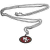 NFL Siskiyou Sports Fan Shop San Francisco 49ers Chain Necklace with Small Charm 22 inch Team Color