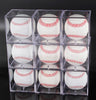 Peak Athletix Baseball Display Case UV Protected Acrylic Cube Square Clear Memorabilia Display & Storage Sports Official Baseball Case Autograph