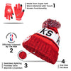 Ultra Game NBA Boys Girls Super Soft Winter Beanie Knit Hat With Extra Warm Touch Screen Gloves, Golden State Warriors