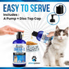 Omega 3 Fish Oil for Cats - Better Than Salmon Oil for Cats - Kitten + Cat Vitamins and Supplements - Cat Health Supplies - Cat Dandruff Treatment - Liquid Fish Oil for Pets - Cat Shedding Products