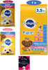 Pedigree Puppy Food Variety Bundle, 01 Bag (3.5LB) Chicken Flavor and 04 Pouches Morsels in Sauce, (02) Chicken and 02 Beef. Plus a Pet Nutrition Booklet.