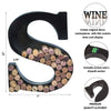 Made Easy Kit Metal Letter Wine Cork Keepsake Saver & Holder Monogram w/Free Wall Mount Kit A-Z (Letter S, Large)