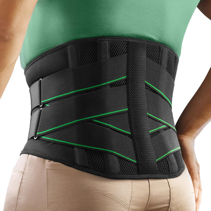 FREETOO Back Brace for Men Lower Back Pain with 7 Metal Stays, for Sciatica, Herniated Disc, Scoliosis and More Pain Relief! Breathable Back Support Belt for Women Work with Soft Pad, Lightweight Lumbar Support for Dairly Activity M(Waist:33