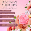 YUGLO Moisture & Collagen Booster Lip Sleeping Mask - Treatment to Restore, Hydrate & Plump Dry Chapped Lips - Peach