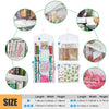 SumDirect White 16x40 Inch Double Sided Hanging Gift Wrap Organizer, Wrapping Paper Gift Bag Storage