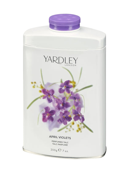 Yardley of London Perfumed Talc for Women, April Violets, 7 Ounce