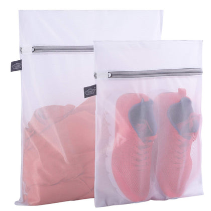 Kimmama Set of 2 Delicates Laundry Bags,Durable Zipper Mesh Laundry Bag,Bra Fine Mesh Wash Bag,Keep Cloth Shape in the Washer
