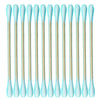 1050pcs CGR Organic cotton Swabs, 100% Cotton Double-Tipped, Bamboo Sticks(compostable), Travel Pack(3 Pack of 350 Swabs Total)
