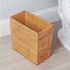 iDesign Rectangular Bamboo Waste Basket, The Formbu Collection - 10.5
