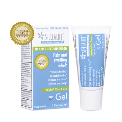 StellaLife VEGA Oral Gel: Dry Socket, Dry Mouth, Teeth Extraction, Gum Surgery, Canker Sore, Braces, Denture, Ulcer, Mucositis, Dental Implant, Advanced Natural Dental Pain Relief, Heal Faster, Mint