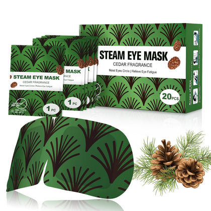 20 Packs Steam Eye Mask for Dry Eyes, Hot Auto Heated Eye Masks Soothing Headaches, SPA Warm Eye Compress Mask for Puffiness, Personal Care Product Eye Patches Relieve Eye Fatigue, Stress, Migraine