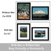 DUENPY 8x10 Picture Frame 8 Pack, Photo Frame for Wall Gallery Decor, Display Pictures 5 x 7 with Mat or 8 x 10 Without Mat, Black.