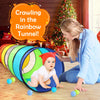 Kids Play Tunnel Tent for Toddlers, Colorful Pop Up Crawl Tunnel Toy for Baby or Pet with Breathable Mesh, Collapsible Gift for Boy and Girl Play Tunnel Indoor and Outdoor Game