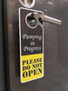 Do Not Disturb Sign - Pumping in Progress Do Not Open, Door Hanger 2 Pack, Double Sided, Ideal for Using in Any Places