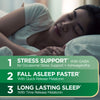 Nature's Bounty Stress Support Melatonin, Sleep3 Maximum Strength 100% Drug Free Sleep Aid, Dietary Supplement with Ashwagandha, Time Release Technology, 10mg, 28 Tri-Layered Tablets