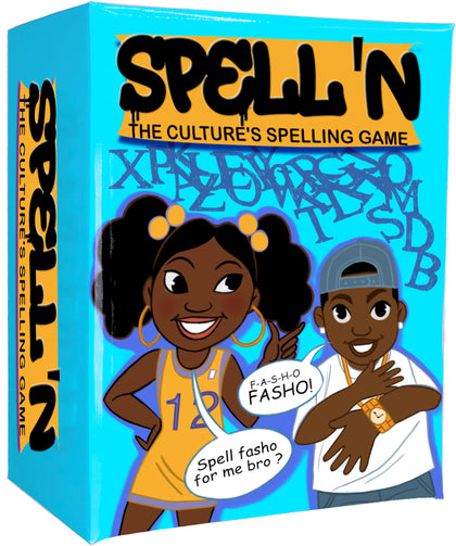 LewisRenee Spell'n - Spelling Quiz Black Card Games for Black People Its A Black Thing Game! Family Slang Spelling Game Urban Trivia Card Game - Black Culture Games and ISSA for Everyone