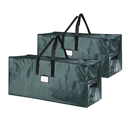 Elf Stor 9ft Christmas Storage Bag for Artificial Tree Protection, 2 x 9-Ft, Green