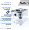Epic Nano Countertop Water Filter Dispenser for Drinking Water. 36 Cup 150 Gallon Long Last Filter BPA Free Water Purifier Large Water Jug