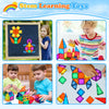 SYSKENI Magnetic Tiles Toys for 3 4 5 6 7 8 Year Old Boy Girls Kids Beginner Set,Magnetic Building Blocks Learning Toys for Toddlers Age 2-4 3-5 4-5 5-6 6-8 Birthday Christmas Ideas