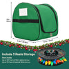 Christmas Light Storage Bag, Keten Heavy Duty 600D Fabric with Reinforced Handle, 3 Reels Stores up to 375 Ft of Mini Lights & Extension Cords, Waterproof & Anti-tear Christmas Storage Bag for Holiday