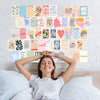 Danish Pastel Room Decor Aesthetic, 50pcs, Wall Decor Posters for Bedroom, Wall Collage Kit Aesthetic Pictures for Dorm Decor for Teen Girls Preppy Stuff