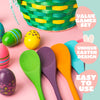 JOYIN 12 Players Carnival Easter Egg and Spoon Relay Game for Kids and Family Activity Lawn Games, Easter Egg Hunt Outdoor Yard Game, Birthday Party Games,Reunion