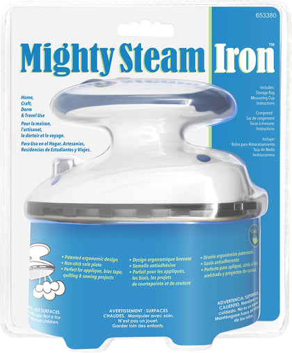 Dritz Notions 653380 Mighty Travel Steam Iron, White