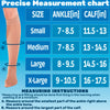 ABSOLUTE SUPPORT Made in USA - Knee Hi Compression Stockings Women 8-15mmHg for Flight Airplane Travel - Sheer Compression Support Stockings 8-15 mmHg for Women Beige, Large