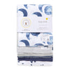 Burt's Bees Baby - Burp Cloths, 5-Pack Extra Absorbent 100% Organic Cotton Burp Cloths (Hello Moon!) (LY27010-IND-OS-H)