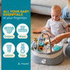 CRADLE STAR Diaper Caddy Organizer - Portable Baby Basket Diaper Storage Organizer, Baby Diaper Caddy for Changing Table Nursery, Diaper Organizer, Baby Elephant Basket for Baby Nursery (Gray)
