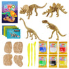 Dino Models, Clay Craft Kit - Dinosaur Arts and Crafts for Kids- Build a Dinosaur Gifts for Boys & Girls - Build 4 Dinos with Air Dry Magic Modeling Clay Model Set Ages 3, 4, 5, 7, 8+ Boy or Girl STEM