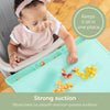 UpwardBaby Silicone Placemats for Toddlers- Suction Baby Placemat for Restaurants & Home with Food Catching Pockets for Dining Table-Washable Wipeable Nonslip BPA-Free Placemats for Kids