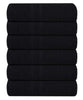 Pristine Linen Bath Towels Black 6 Pack 24 x 48 Bath Towels, 100% Cotton Towels for Bathroom, Pool Towels, Large Quick Drying Hotel Towels, Gym Towels, Towels for Spa, Ideal for Every Day use