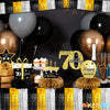6 Pack 10 Feet Foil Fringe Garland Metallic Tinsel Streamers Banner Wall Hanging Backdrop for Parade Floats Notorious One Birthday Roaring 20s Graduation Party Decorations(Black Gold Silver)