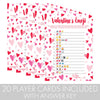 DISTINCTIVS Valentine's Day Party Emoji Game - 25 Players