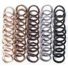 100 Pcs Thick Seamless Brown Hair Ties, Ponytail Holders Hair Accessories No Damage for Thick Hair (Natural Colors)