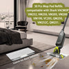 FFsign VACMOP Mop Pad Refills Compatible with Shark Vacmop VMP30 VM252 VM250 VM200 Vacuum, Disposable Replacement Mop Pads, White, 30 Count