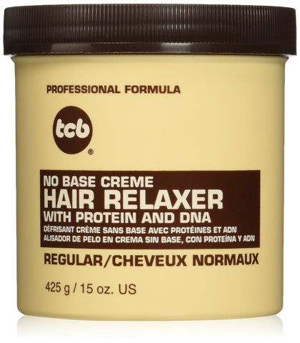 TCB No Base Creme Hair Relaxer, Regular, 15 Ounce